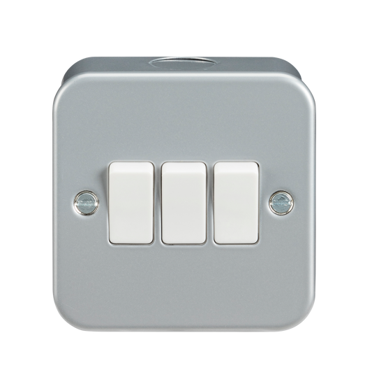 Knightsbridge M4000 metal clad 10AX 3G switch grey