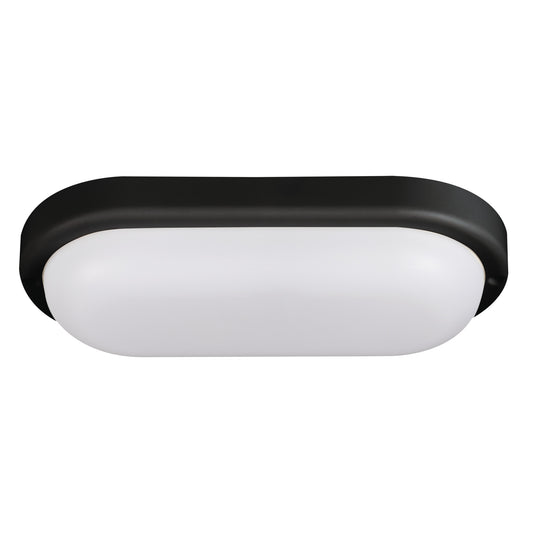 Kanlux TOLU LED 12W oval black bulkhead product photo