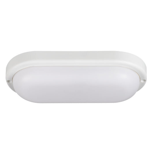 12W Round LED Bulkhead Light IP54 Cool White