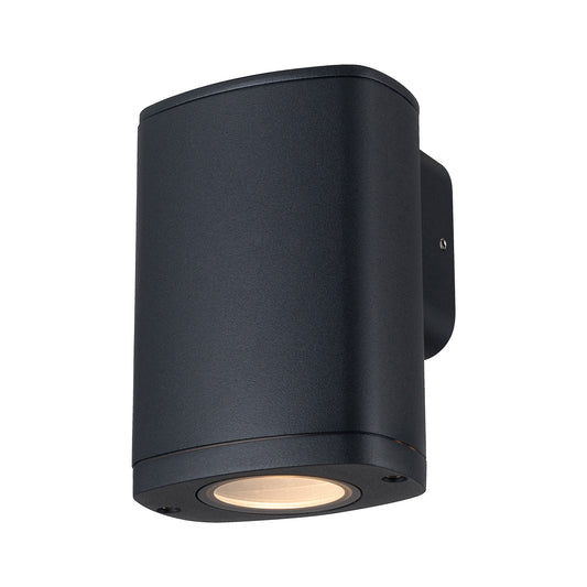 GU10 facade wall light black