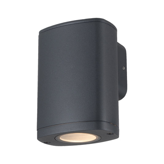 GU10 facade wall light graphite