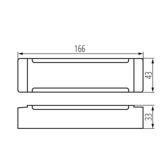 Kanlux TRETO IP67 24V 100W dimensions diagram