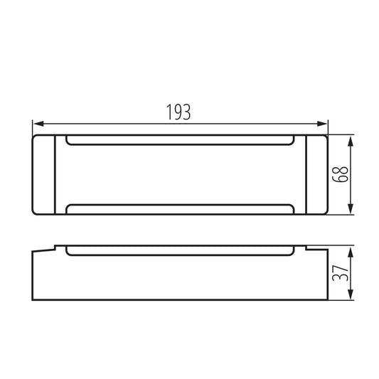 Kanlux TRETO IP67 24V 200W dimensions diagram