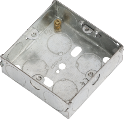 1G 25mm Galvanised Steel Box