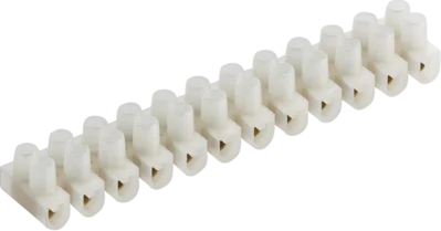 3A 12-Way Terminal Block (PA66) - Natural Colour