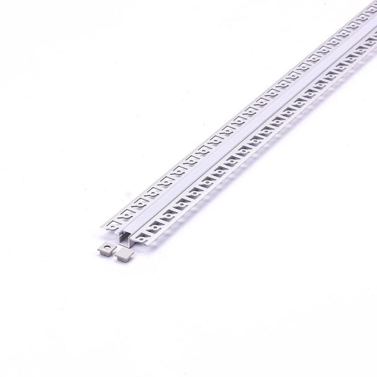 VT-8102 MOUNTING KIT WITH DIFFUSER FOR LED STRIP RECESSED 2000Γ52.1Γ13.3MM SILVER