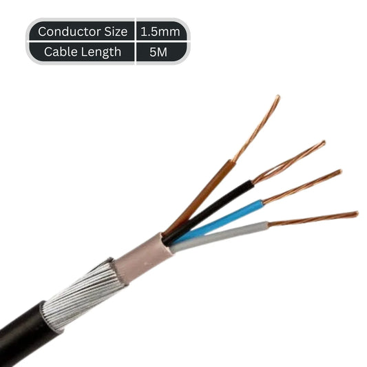 6944X SWA Armoured Cable 4 Core 1.5mm 2.5mm 4mm 6mm 10mm Wire