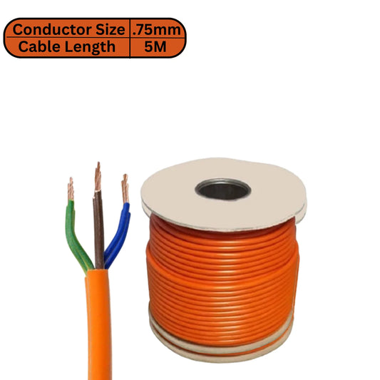 3183Y 3 Core Flex Cable 0.75mm 1.0mm 1.5mm 2.5mm PVC Orange Wire