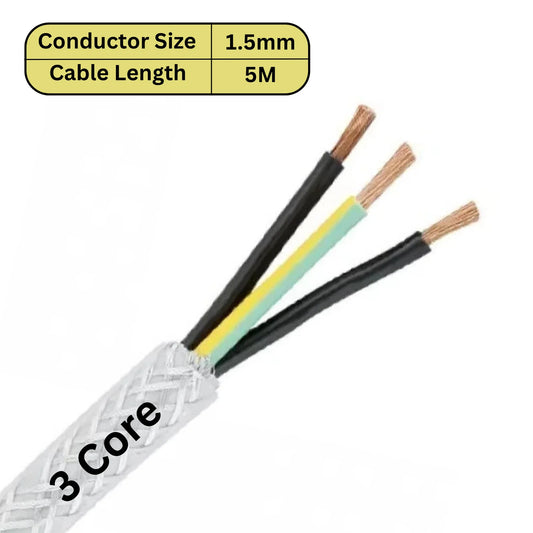 SY Control Cable 1mm 1.5mm 2.5mm 4mm 3/4/5 Core Flexible Armoured 100M
