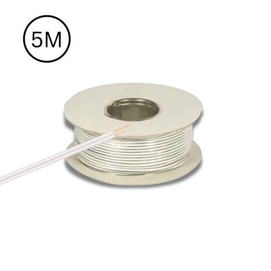 Doorbell Cable 2 Core Flexible Bell Wire White BASEC Approved Custom Length