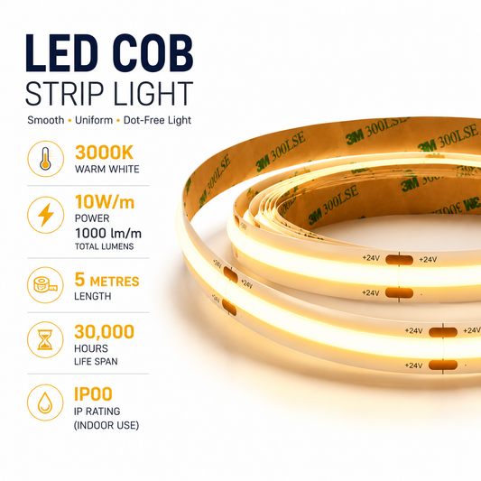 LED Tape COB 10W/M Daylight 6500K