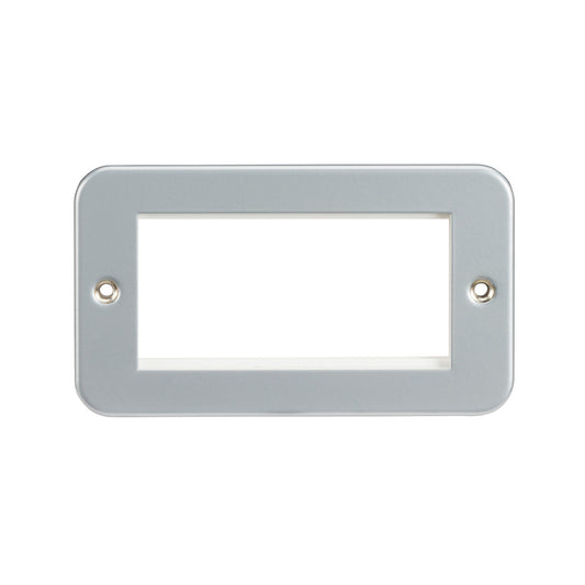 Knightsbridge M4G metal clad 4G modular faceplate grey