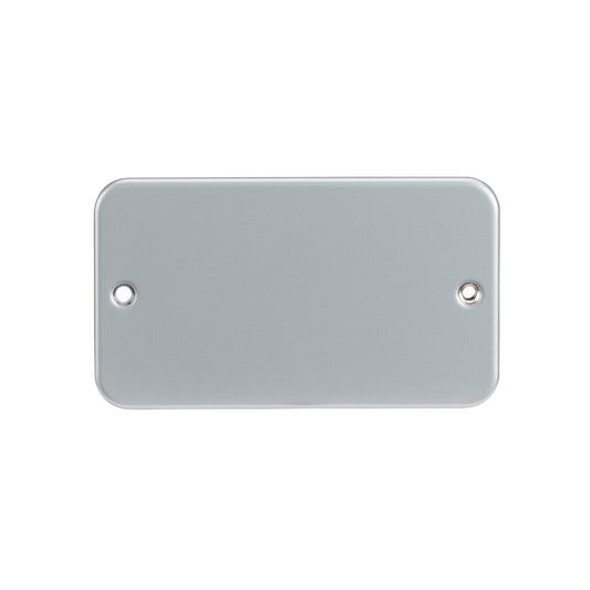 Knightsbridge M8600 metal clad 2G blanking plate grey