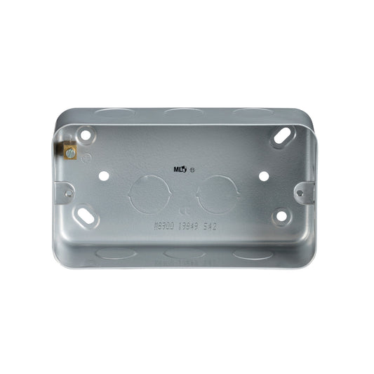 Knightsbridge M8900 metal clad surface box grey