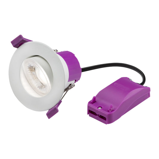 Knightsbridge RenuLED RE6CTT tilt fire-rated LED downlight white