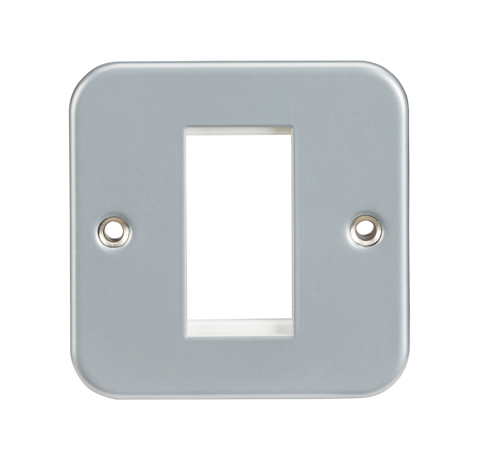 Knightsbridge M1G metal clad 1G modular faceplate grey