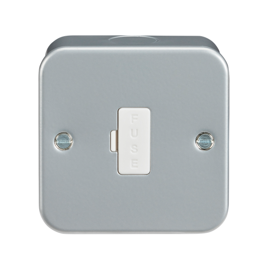 Knightsbridge M6000 metal clad fused spur grey