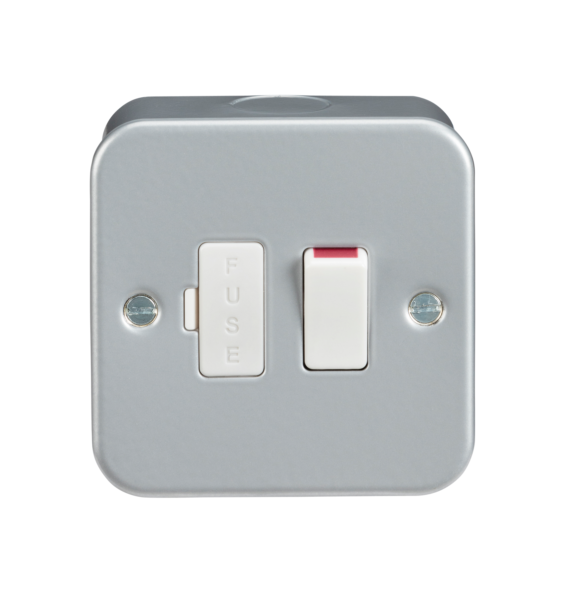 Knightsbridge M6300 metal clad switched fused spur grey