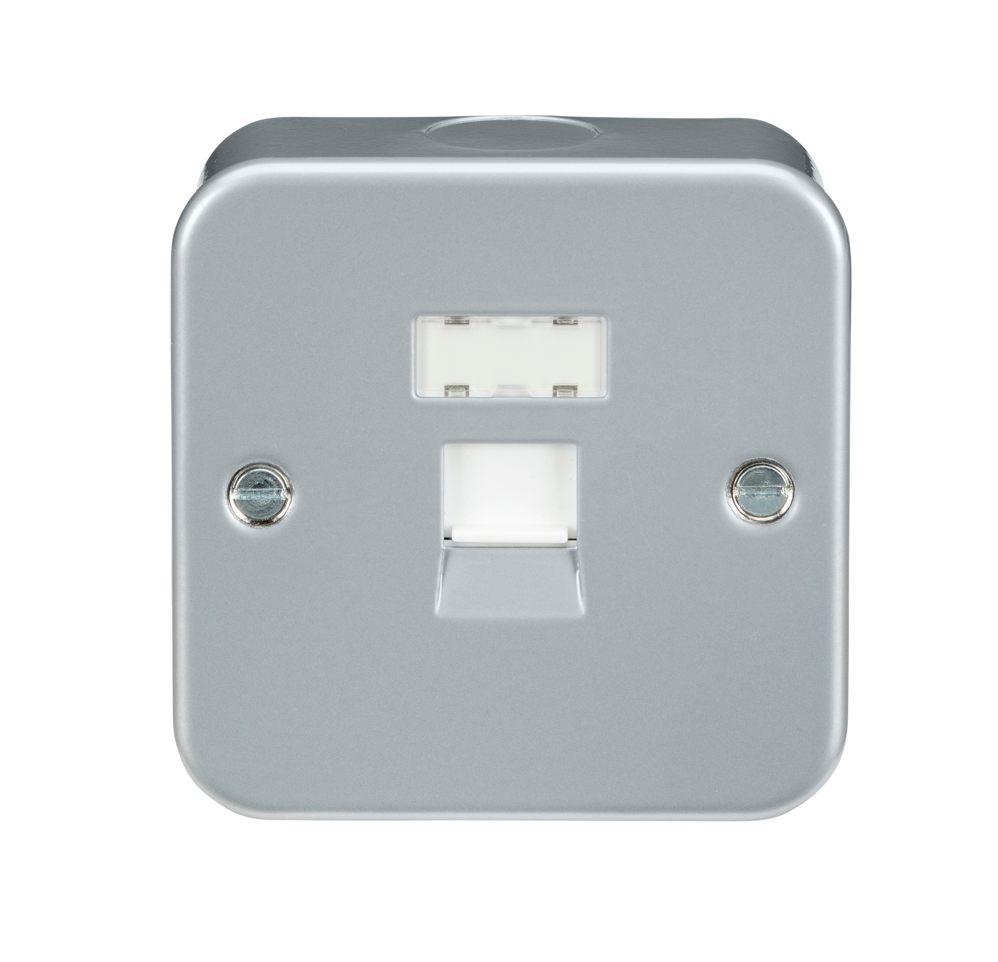 Knightsbridge MRJ45 metal clad 1G RJ45 network outlet grey