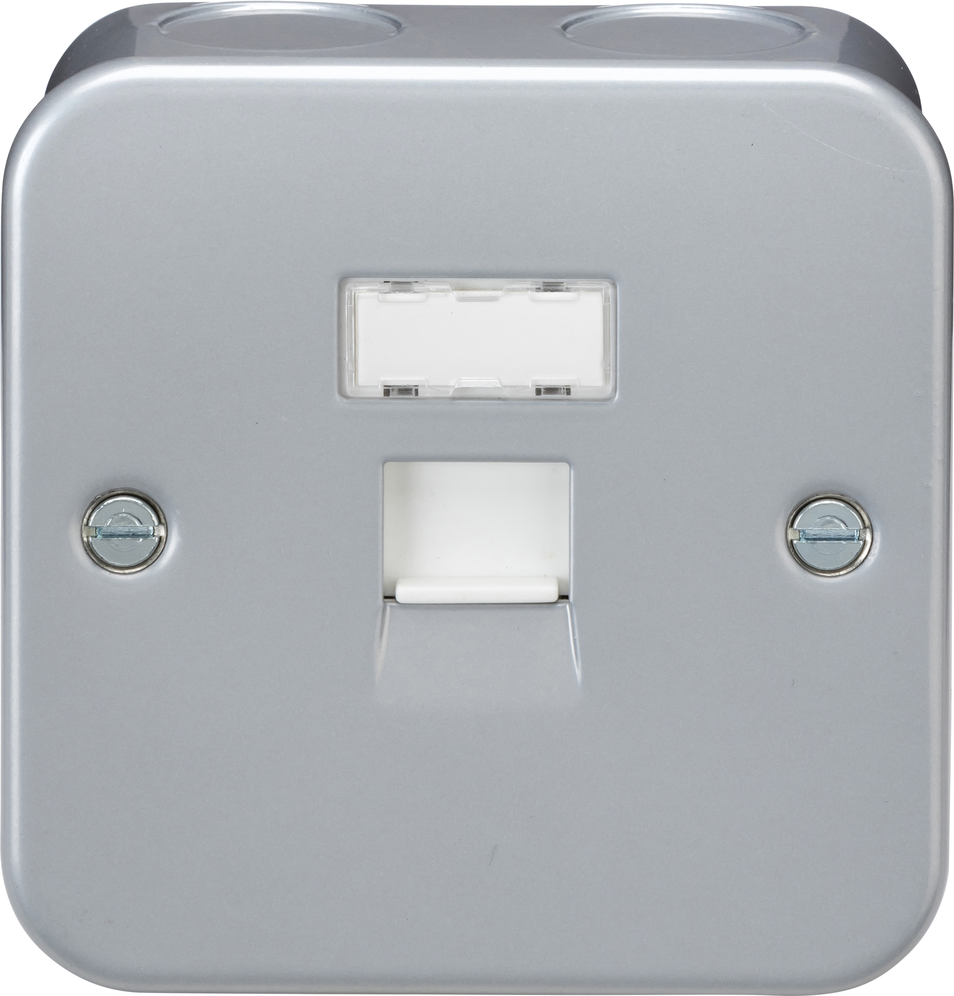 Knightsbridge MC6 metal clad CAT6a RJ45 network outlet grey