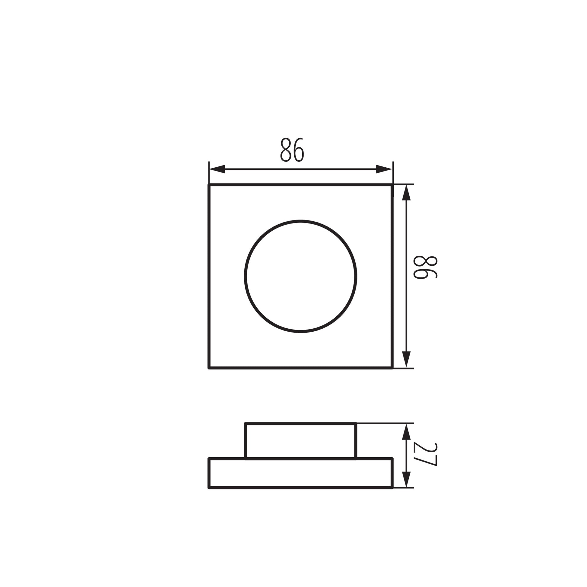 Kanlux REMOTE L 1 MONO/CCT-W dimensions diagram