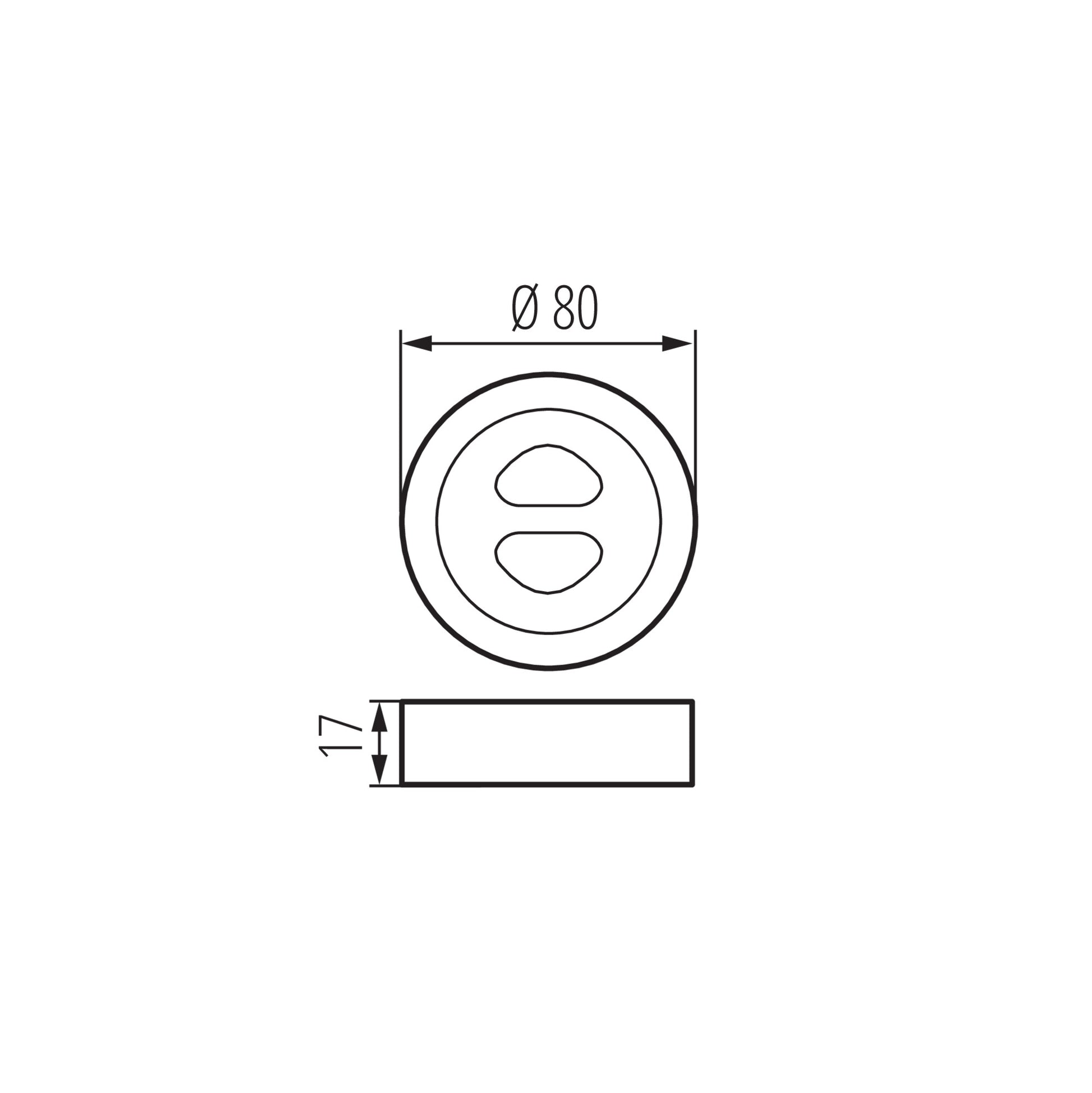 Kanlux REMOTE MONO dimensions diagram