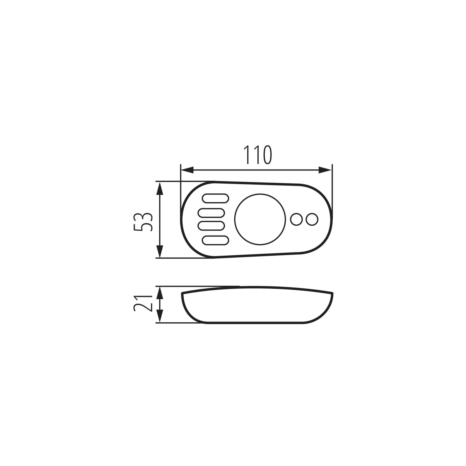 Kanlux REMOTE CCT dimensions diagram