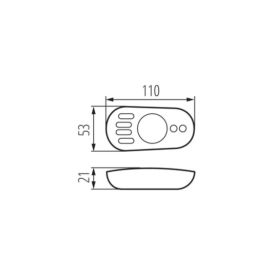 Kanlux REMOTE CCT dimensions diagram