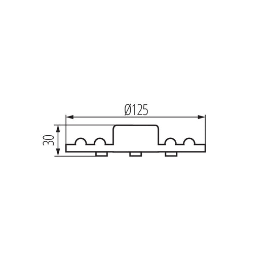 Kanlux MODv2 LED 12W module dimensions diagram