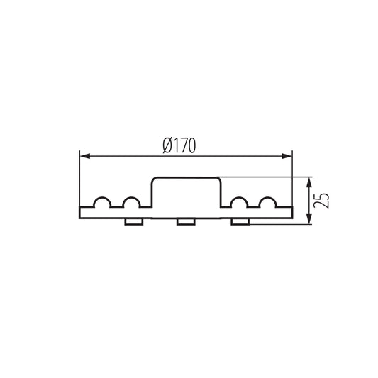 Kanlux MOD 12-24W CCT module dimensions diagram