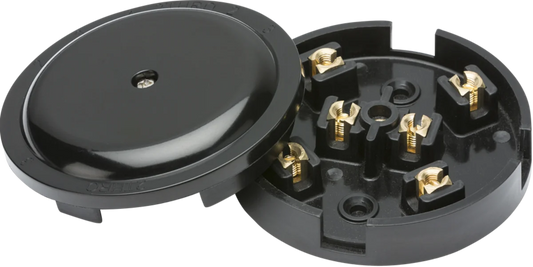 20A Junction Box 6-Terminal - Black (89mm)