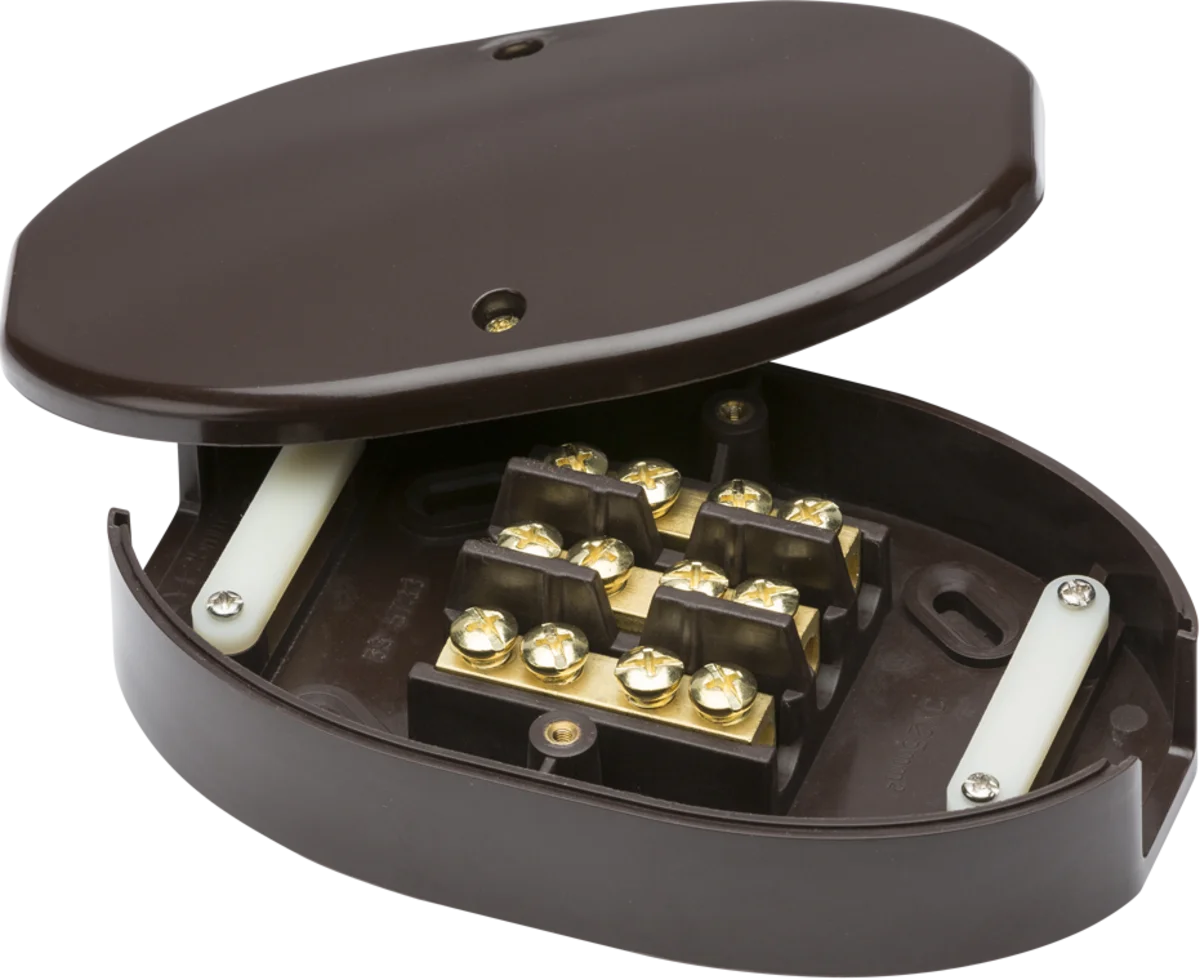 60A Junction Box 3-Terminal – Brown