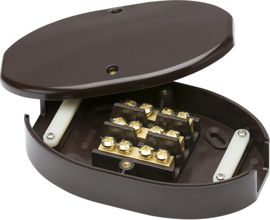 60A Junction Box 3-Terminal – Brown