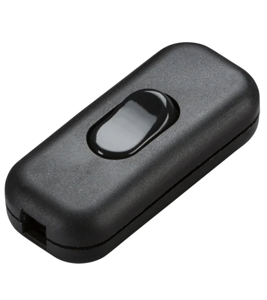 6A DP Inline Cord Switch – Black