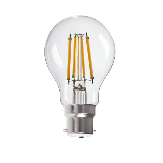 LED GLS Clear Filament 7W BC B22 Warm White (827)