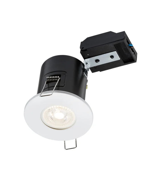 230V IP20 Fixed GU10 Fire-Rated Downlight - White