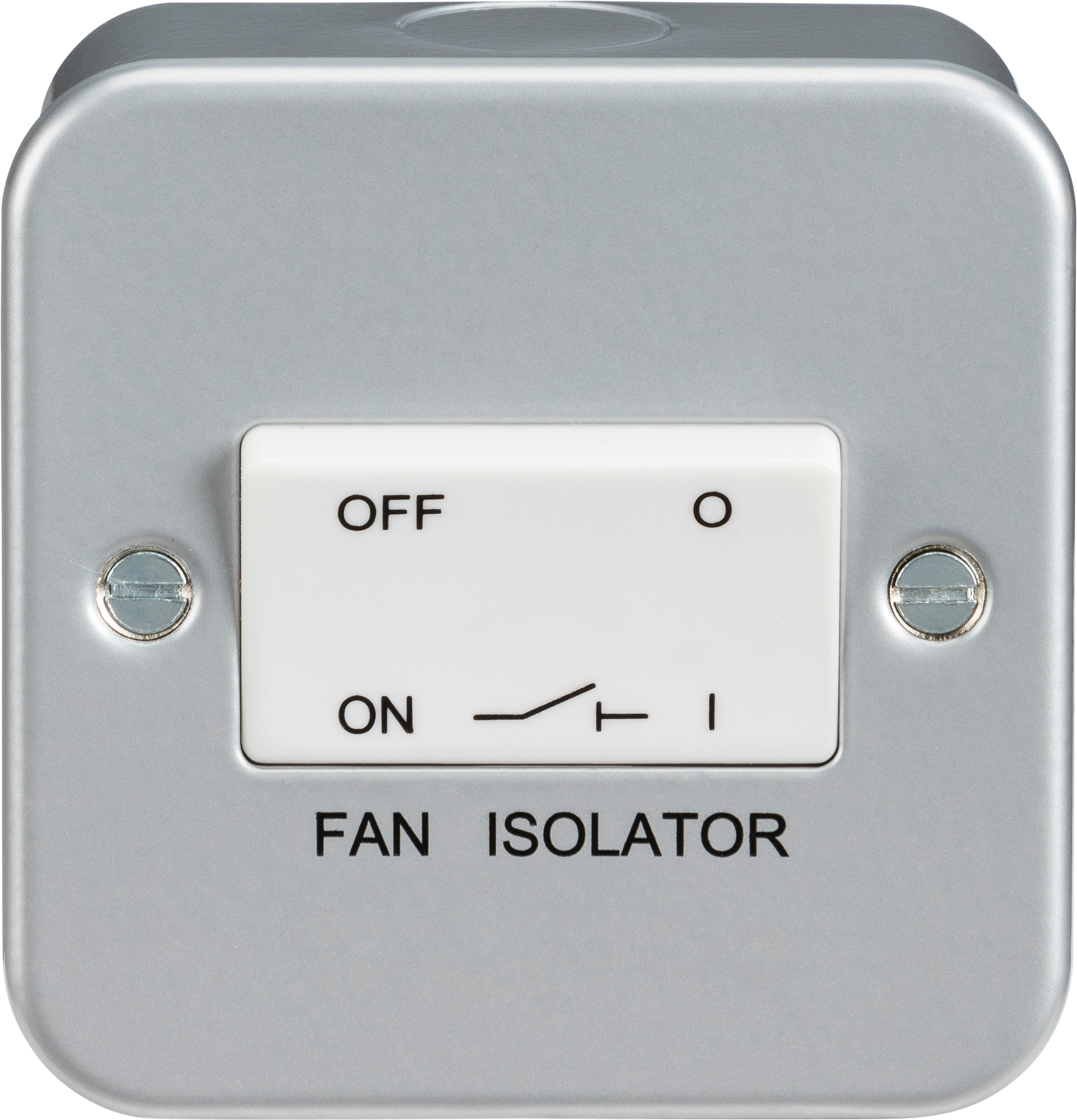 Knightsbridge M1100 metal clad fan isolator switch grey