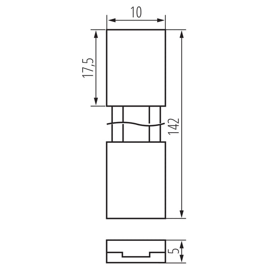 8mm LED Strip Jumper Connector dimensions