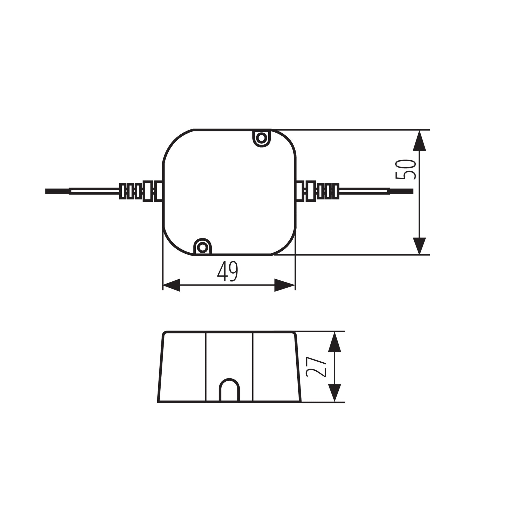 Kanlux TRETO C IP67 24V 15W dimensions diagram