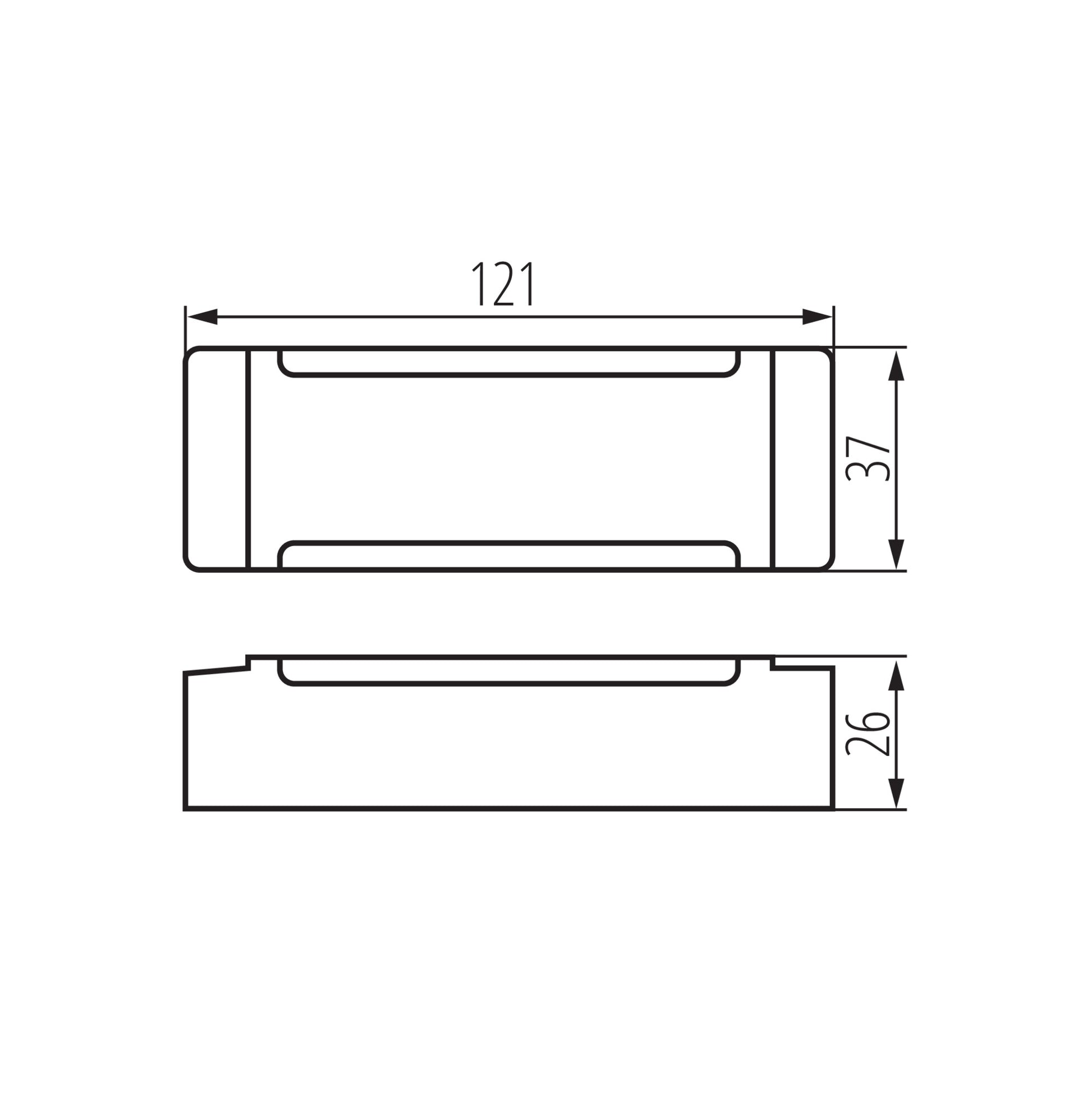 Kanlux TRETO IP67 24V 40W dimensions diagram