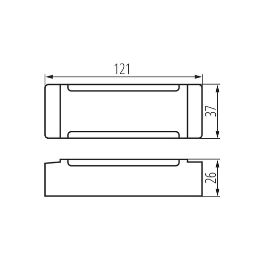 Kanlux TRETO IP67 24V 40W dimensions diagram