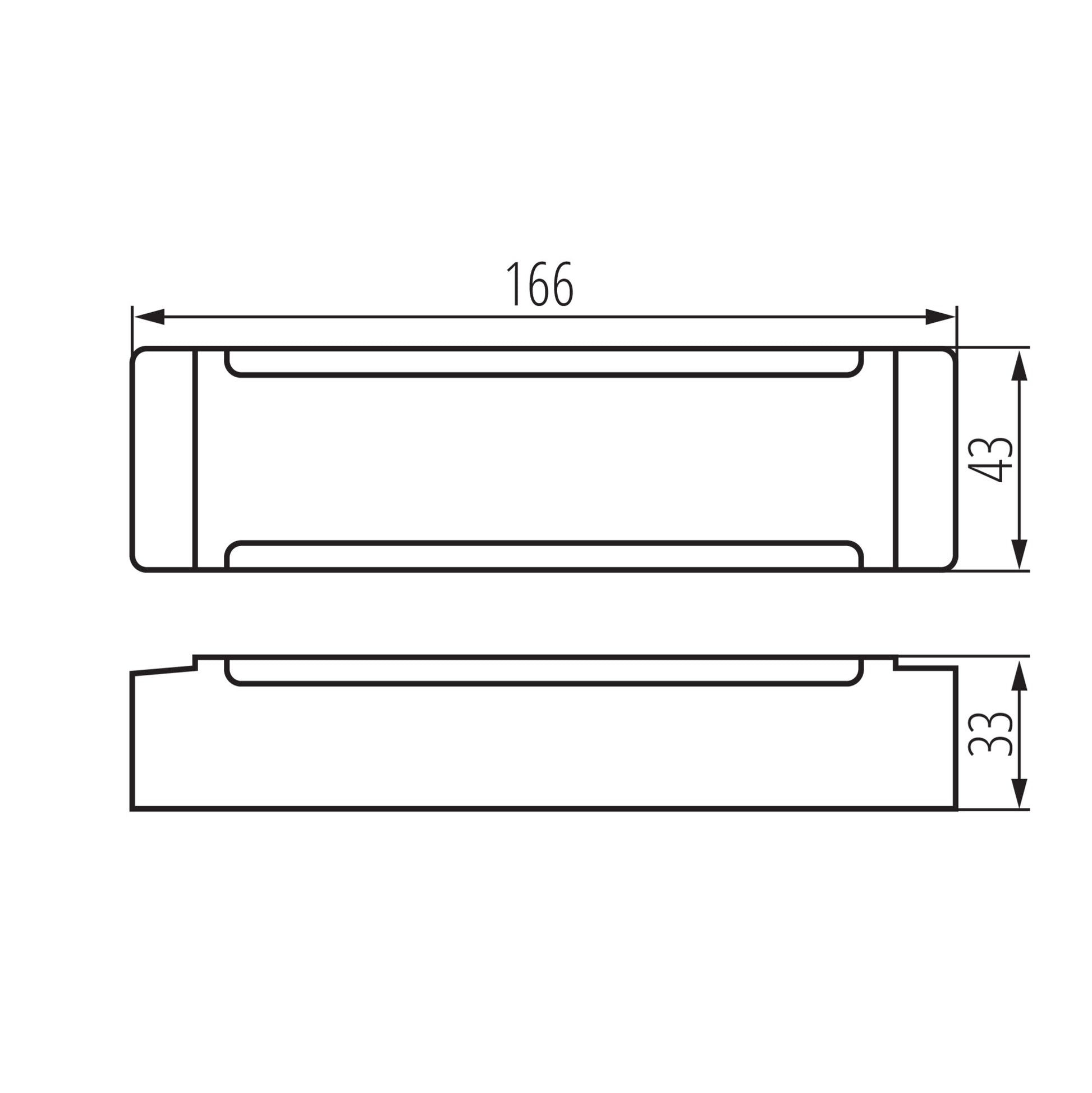 Kanlux TRETO IP67 24V 60W dimensions diagram