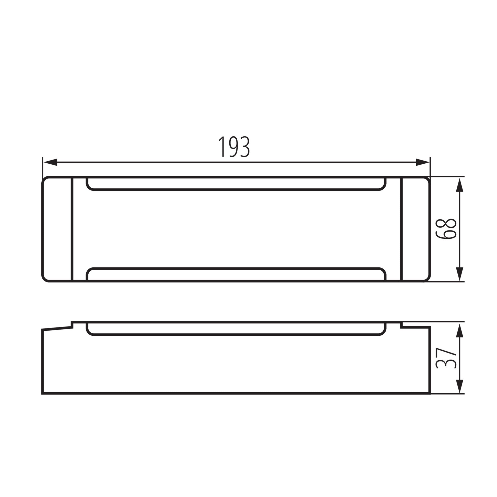 Kanlux TRETO IP67 24V 200W dimensions diagram