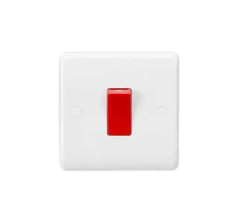 45A DP Switch (1G size) – Red Rocker