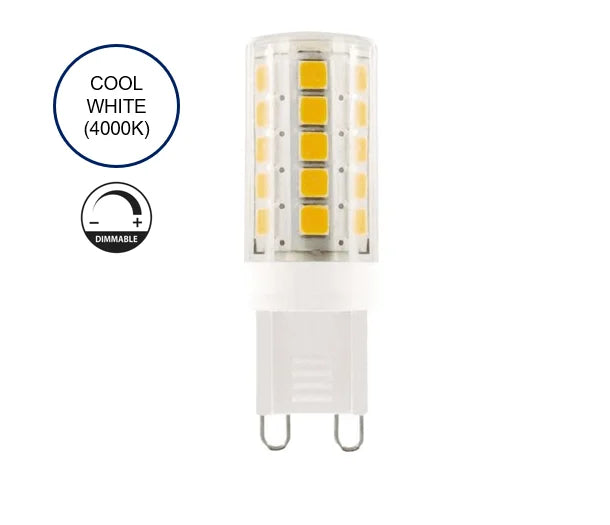 LED G9 3.5W 340LM Cool White 4000K Dimmable bulb