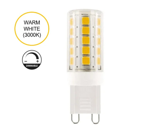 LED G9 3.5W 340LM Warm White 3000K Dimmable bulb