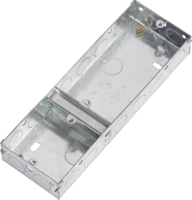 3G 35mm Single Plus Double Galvanised Steel Box