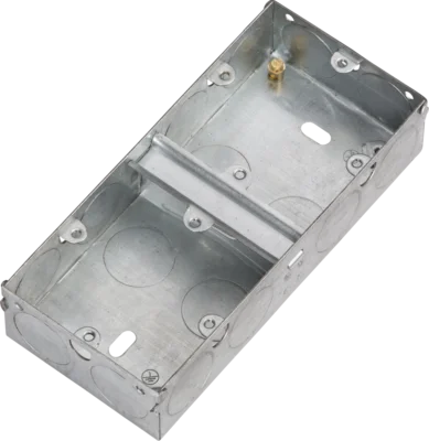 2G 35mm Dual Galvanised Steel Box