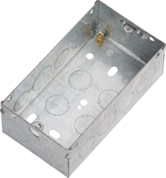2G 47mm Galvanised Steel Box