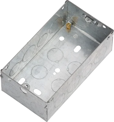 2G 47mm Galvanised Steel Box